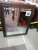 Framed Beveled Edge Mirror 28x34"