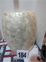 18" Tall Mother of Pearl Type Stool/Plant Stand