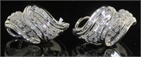 Stunning 1.00 ct French Lock Diamond Earrings