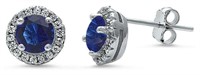 Gorgeous 2.00 ct Sapphire Solitaire Earrings