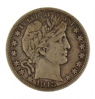 1915-D Barber Silver Half Dollar *Better Grade
