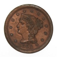 1853 Braided Hair Copper Large Cent *High Grade