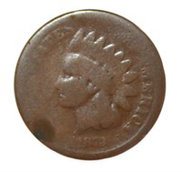 1873 (Open 3) Indian Head Copper Cent *Key