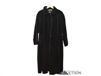 Komitor Black Velvet Full Length Coat Size XL