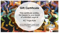 KC Kula Yoga. One Month Of Unlimited Yoga