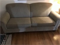 Brown Tweed Full Sized Couch