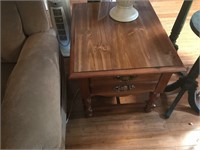 Pair of Matching Pine Lenoir House Side Tables