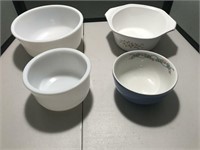 4 Bowls: Halls Serving bowl, Livy Casserole Dish &