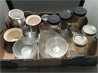 Assortment of Jars, Bowls, Soup Cups & Other Items