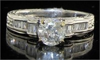 14kt Gold Brilliant 1.34 ct Round Diamond Ring