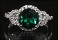 Round 2.66 ct Emerald Dinner Ring