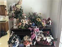 Huge Selection of Faux Flowers in Vases & Pots