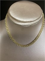 14kt Gold 18" Diamond Cut Rope Twist Necklace