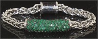 Natural 2.44 ct Emerald Designer Bracelet
