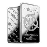 10 Ounce - Provident Metals .999 Fine Silver Bar