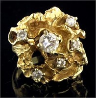 14kt Gold Antique 1.00 ct Diamond Ring
