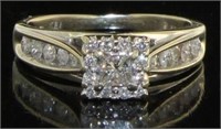 14kt Gold Princess Cut Diamond Ring