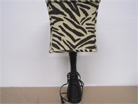 Zebra Print Lamp 24" T