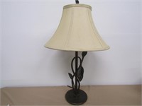 Metal & Wood Lamp 31" T