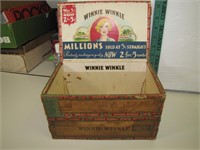 Antique Winnie Winkle Cigar Box (held 100 cigars)