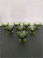 Set Of Green Seneca Parfait Glasses
