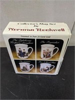 Collectors Mug Set By Norman Rockwell