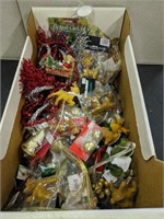 Box Of Assorted Holiday Decorations
