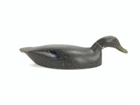 Ernie Fox 1950's Swimming Black Duck