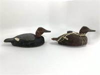 Pair of Redhead Hen and Drake Duck Decoys