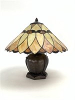 Contemporary Leaded Glass Table Lamp