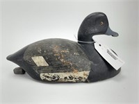 Early Comb Painted Bluebill Duck Decoy