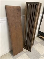 Rack of 5 Wooden Table Leaves -  42" x 11"