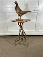 Ring Neck Pheasant on an Adirondack Twig Stand
