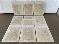 10 New York State 1940's Topographical Maps
