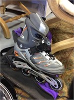 Pair of rollerblades size 10 in a bag