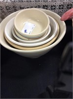 Six pottery bowls