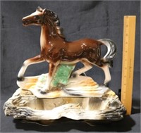 Art Pottery Planter/ Horse Lamp