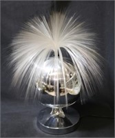 Fantasia fiber optic rotating vintage chrome lamp