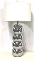 Kovacs chrome stacked ball table lamp