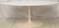 Tulip base oval surfboard dining table