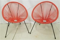 Wire egg chairs