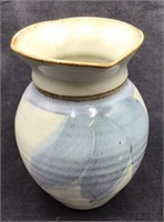 Elegant Blue Glazed Vase