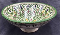 Painted Clay Bowl by Serghini
