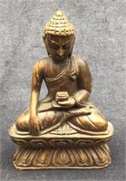 Miniature Wooden Carved Buddha