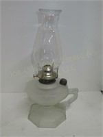 Frosted Kerosene Lamp with Handle 7"T to Burner