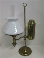 1800's Kerosene Student Lamp. 20 3/4"T