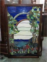 Leaded Stained Glass Window 36" x 22"