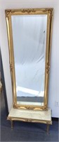 Pier Mirror, Marble Top Base Table