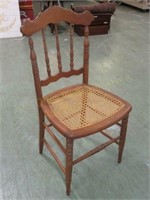 1800's Caned Bottom Chair 33 3/4"T x 16 1/4"W