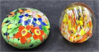 Glass Paperweights Floral